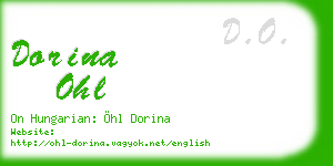 dorina ohl business card